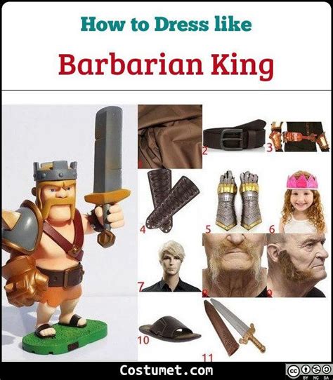 Barbarian King (Clash of Clans) Costume for Cosplay & Halloween 2022 | Barbarian king, King ...