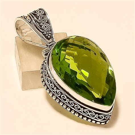 Women Pendant Peridot Pendant Peridot Jewelry Vintage - Etsy