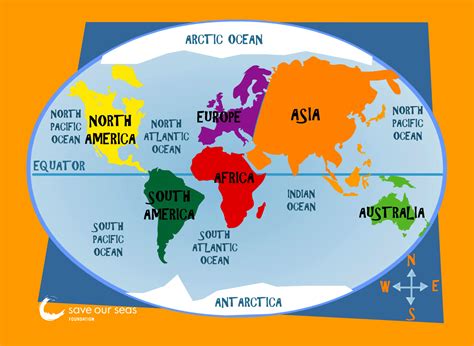 Atlantic Ocean political map ~ Source of MAP