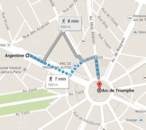 Arc De Triomphe Paris Map - United States Map