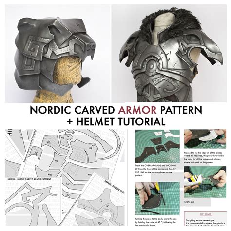 Nordic Carved Armor From Skyrim PATTERN TUTORIAL Cosplay - Etsy Canada