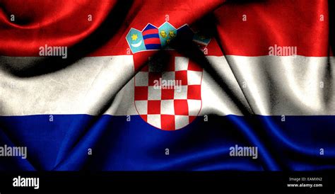 Croatian Flag, Republic of Croatia Stock Photo - Alamy