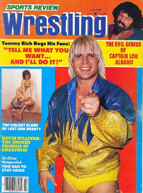 July 1981 Tommy Rich, Lou Albano, Apartment House Girl Wrestling | Wrestling news, Tommy, Wrestling