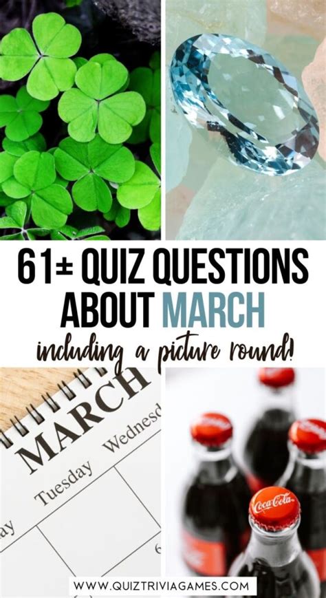 61 March Quiz Questions & Answers (inc. Picture Round) - Quiz Trivia Games