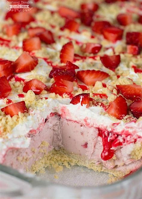 Strawberry Ice Cream Cake - Scattered Thoughts of a Crafty Mom by Jamie ...