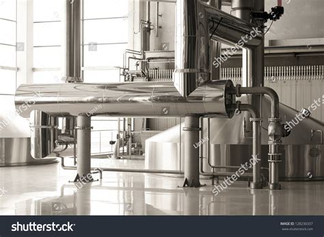 Interior Of Modern Brewery Stock Photo 128230337 : Shutterstock