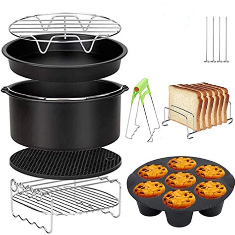 8pcs/set 7 Inch / 8 Inch Air Fryer Accessories for Gowise Phillips ...