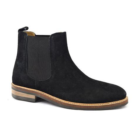 Shop Black Suede Chelsea Boot Mens Boots | Gucinari