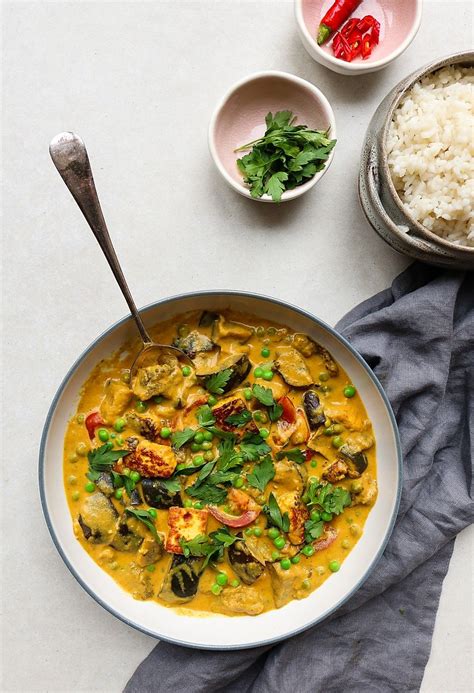 paneer & aubergine curry | Coconut milk curry, Indian cheese, Paneer