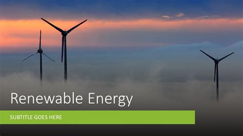 Renewable Green Energy PPT Template | Slidesbase