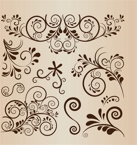 Floral swirl free vector download (13,045 Free vector) for commercial use. format: ai, eps, cdr ...