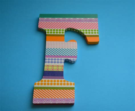 {Tutorial} Easy Washi Tape Letters - As The Bunny Hops