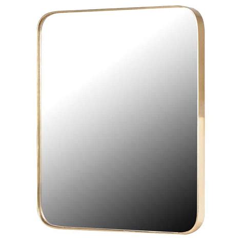 Gold Frame Rectangle Mirror | Mylestone Interiors Ltd