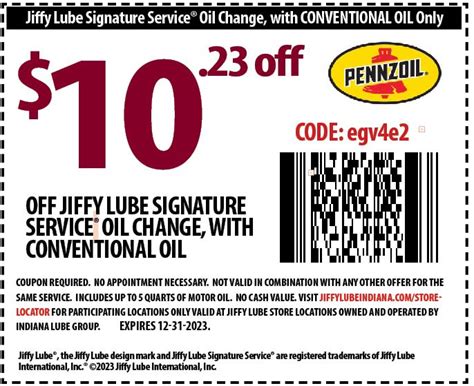 Oil Change Coupons, Synthetics & High Mileage | Indiana Jiffy Lube