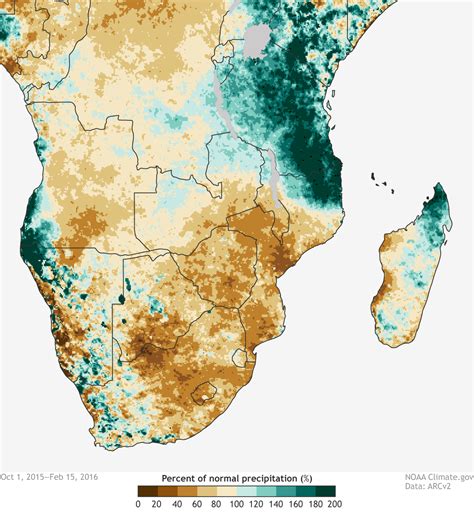 A not so rainy season: Drought in southern Africa in January 2016 Rainy Season, Southern Africa ...