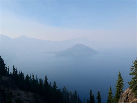 Pacific Crest Trail Day 127 - Hiking the Crater Lake Rim Trail at Sunset - A Rambling Unicorn