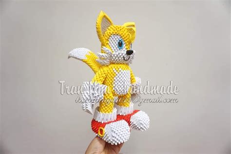 Ghim của Nga Tran trên 3d origami Sonic the hedgehog