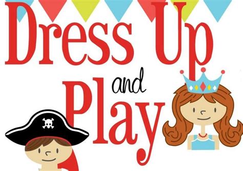 Children Playing Dress Up Clipart