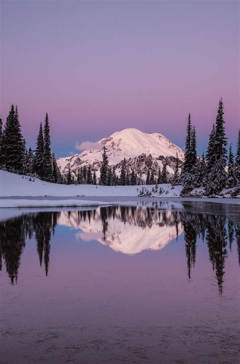 Rainier Winter Reflections by Jeremy Jonkman - Photo 127553805 - 500px ...