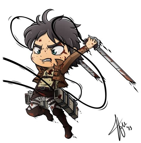 Chibi Eren - Shingeki no Kyojin (Attack on Titan) by Cachomon on DeviantArt