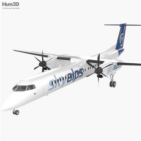 De Havilland Canada DHC 8-400 3D model - Aircraft on Hum3D