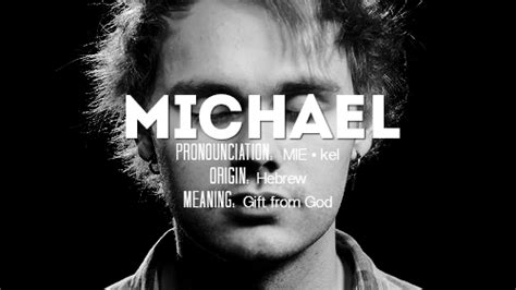 Michael>>>he is a gift from God! Jesus!>>>the weird part is that my ...