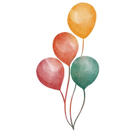 watercolor balloon clip art 23298382 PNG