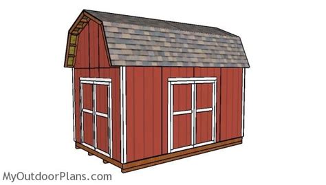 10x16 Barn Shed with Loft Plans | MyOutdoorPlans | Free Woodworking Plans and Projects, DIY Shed ...