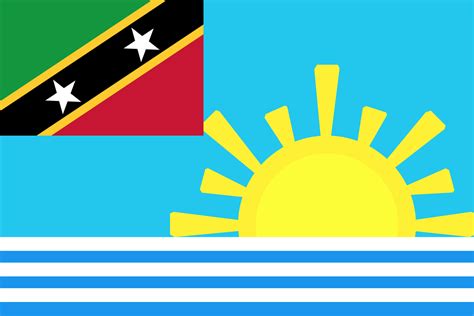 Flag of the island of Saint Kitts : r/flags