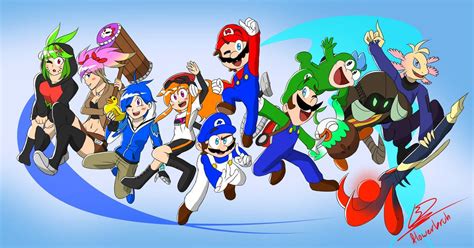 SMG4 10th Anniversary (1st Set) by flowerbruh on DeviantArt | Super ...