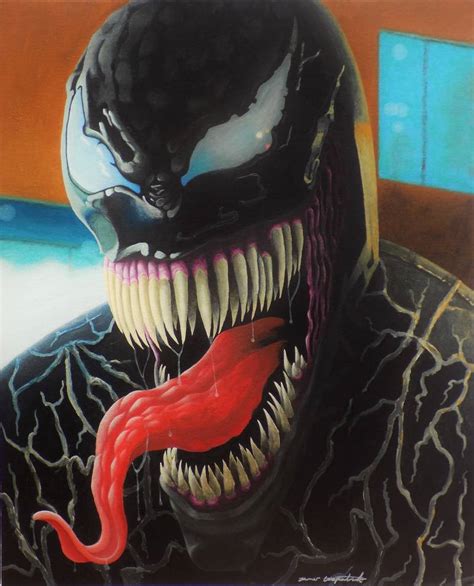 venom layered acrylic painting Painting by james fitzpatrick | Saatchi Art