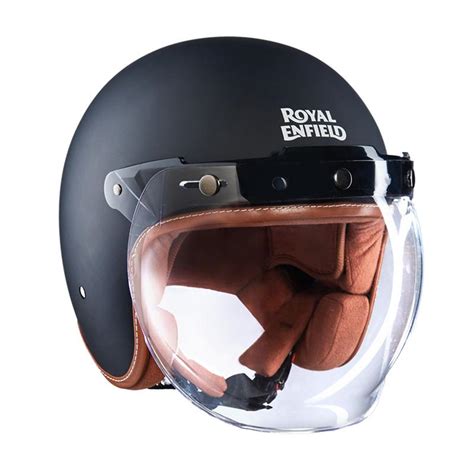 ROYAL ENFIELD Leather Trim Helmet – Motociclo