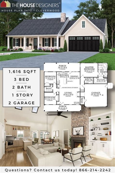 Exclusive Affordable Ranch Style House Plan 7672: Cloverwood | Ranch style house plans, House ...