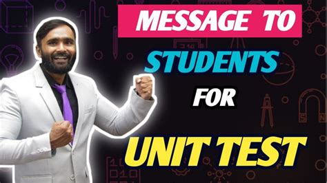 MESSAGE TO STUDENTS FOR UNIT TEST|Pradeep Giri Sir @GIRITUTORIALS - YouTube