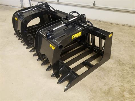 Skid Steer Grapples - Grapple Buckets | Stinger Attachments