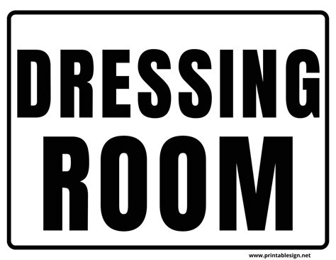 Dressing Room Sign | FREE Download