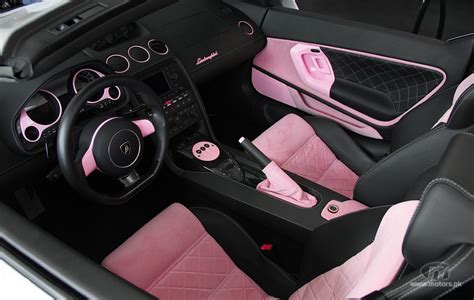 Pink Lamborghini Interior View | Motors.pk