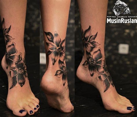 full foot tattoo #Foottattoos | Leg tattoos women, Anklet tattoos, Cute ...