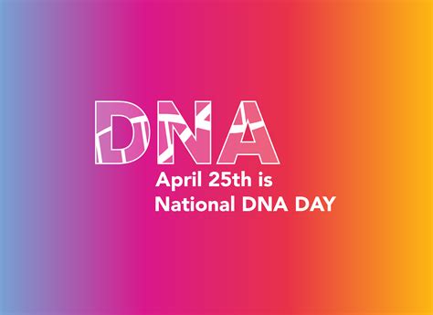 April 25 is National DNA Day!