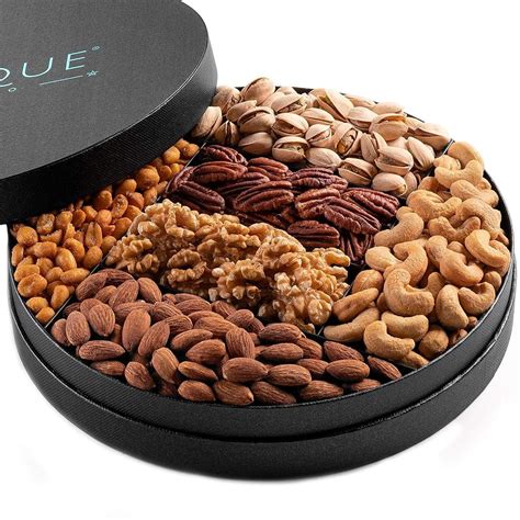 Gourmet Nut Gift Tray 10" Freshly Roasted Assorted Nuts For Mothers Day, Fathers Day, Holiday ...