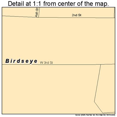 Birdseye Indiana Street Map 1805374