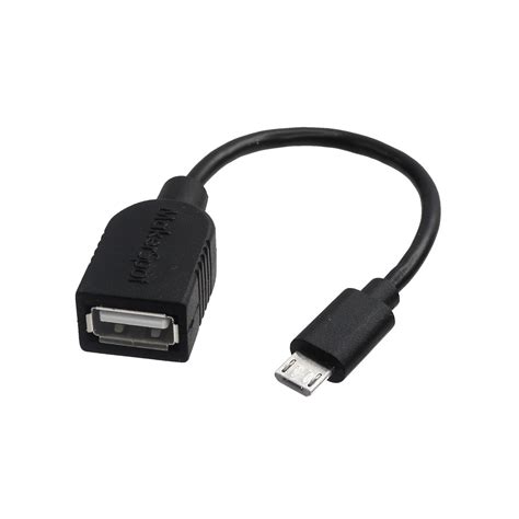 USB OTG Host Cable MicroB OTG male to A female