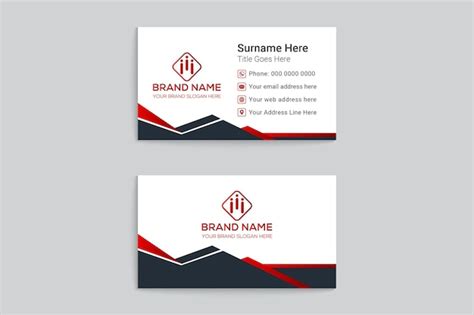 Premium Vector | Minimalist business card design