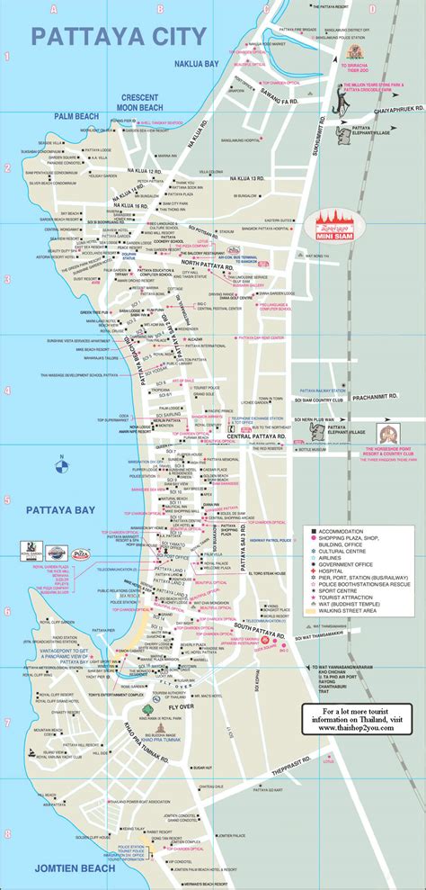 Location Map of Bangkok Pattaya for Tourists | About BTS Bangkok Thailand Airport Map