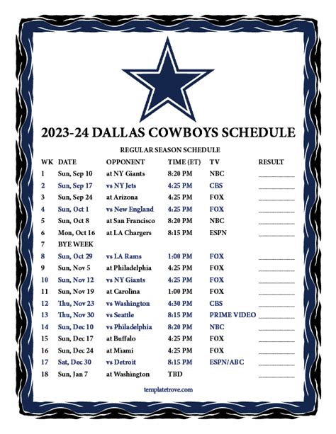 Printable Dallas Cowboys Schedule 2024 Betsy Lucienne - Free Schedule ...