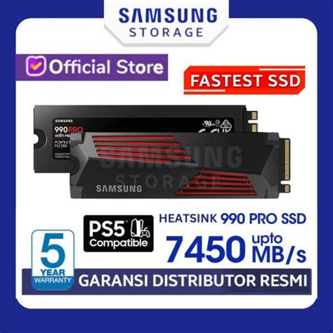 Samsung SSD 990 PRO Heatsink 1TB / 2TB M.2 PCIe Gen 4 NVMe 2.0 M2 ...