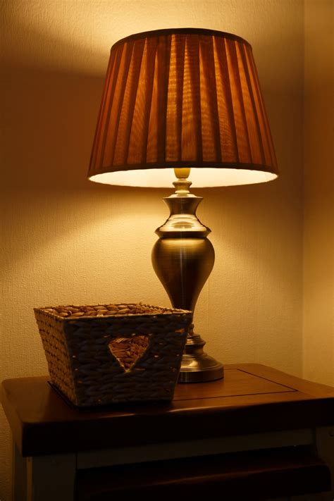 Lit Table Lamp Free Stock Photo - Public Domain Pictures