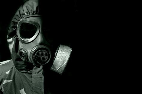 Download Biohazard Dark Gas Mask Wallpaper