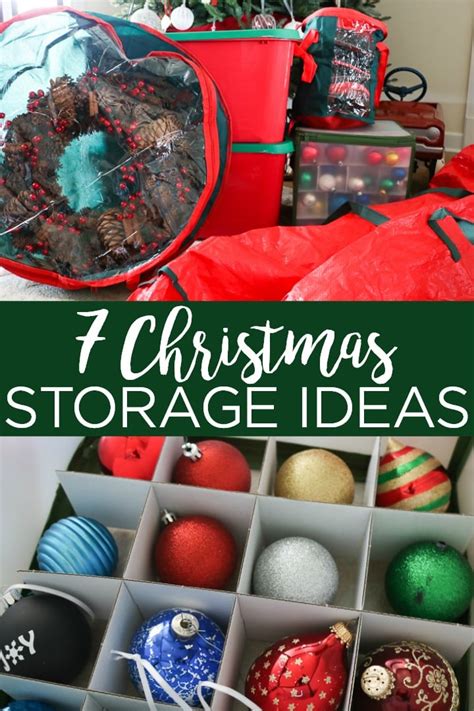 7 Christmas Decoration Storage Ideas You Can't Live Without - Angie Holden The Country Chic Cottage