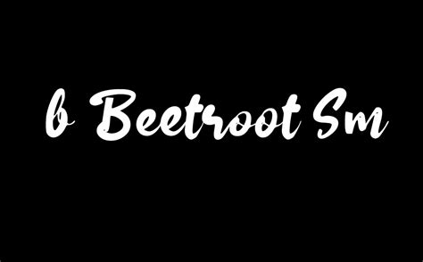 b Beetroot Smoothies free font